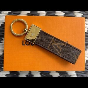 Louis Vuitton Monogrammed Dragonne Key Holder (M65221)